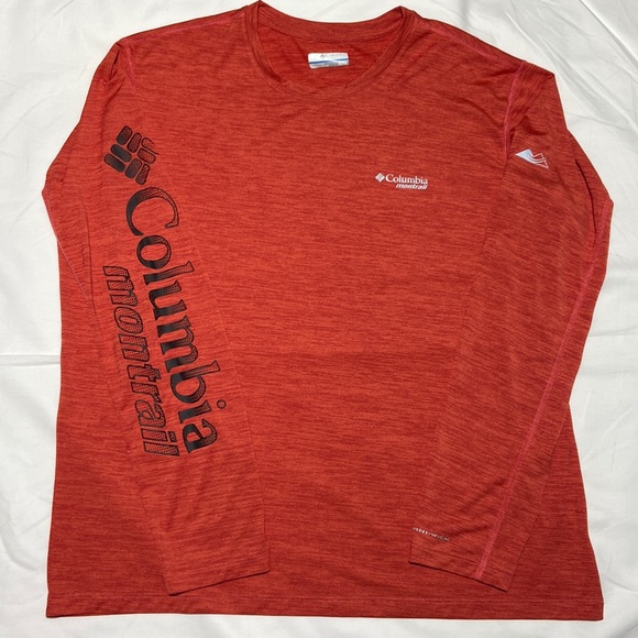 Columbia Other - Columbia Montrail Omni-Wick Long Sleeve Performance Shirt. Orange/Red. Size XL